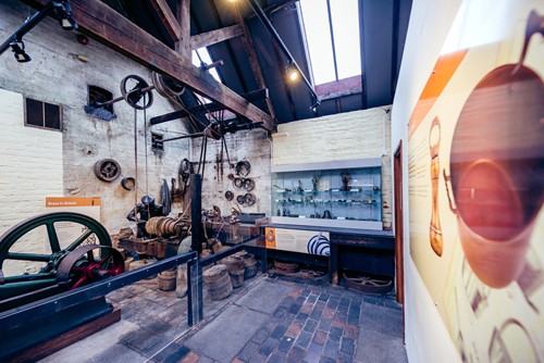brass foundry studio display