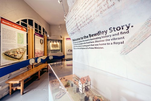 The Bewdley Story display of notice boards