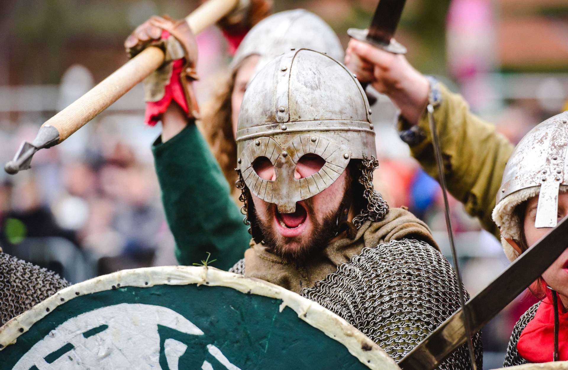 photo of a male dressed as viking