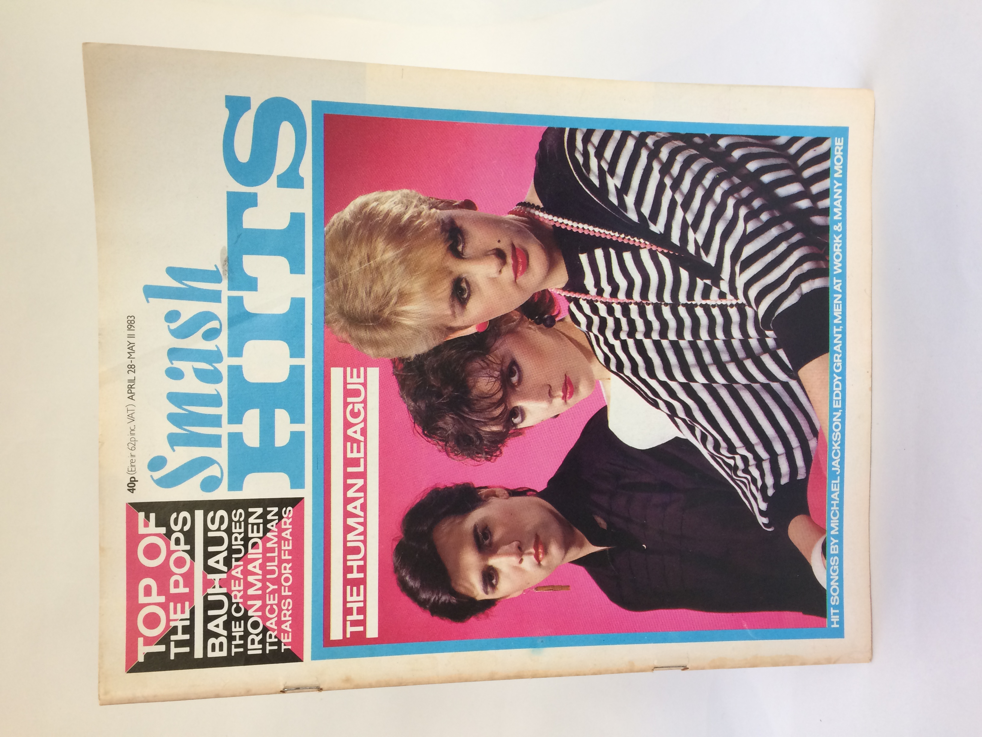 Front cover of Smash Hits magazine dated 1983