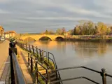 stone bridge over river 