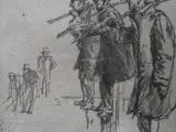 etching of farm workers in 1930s