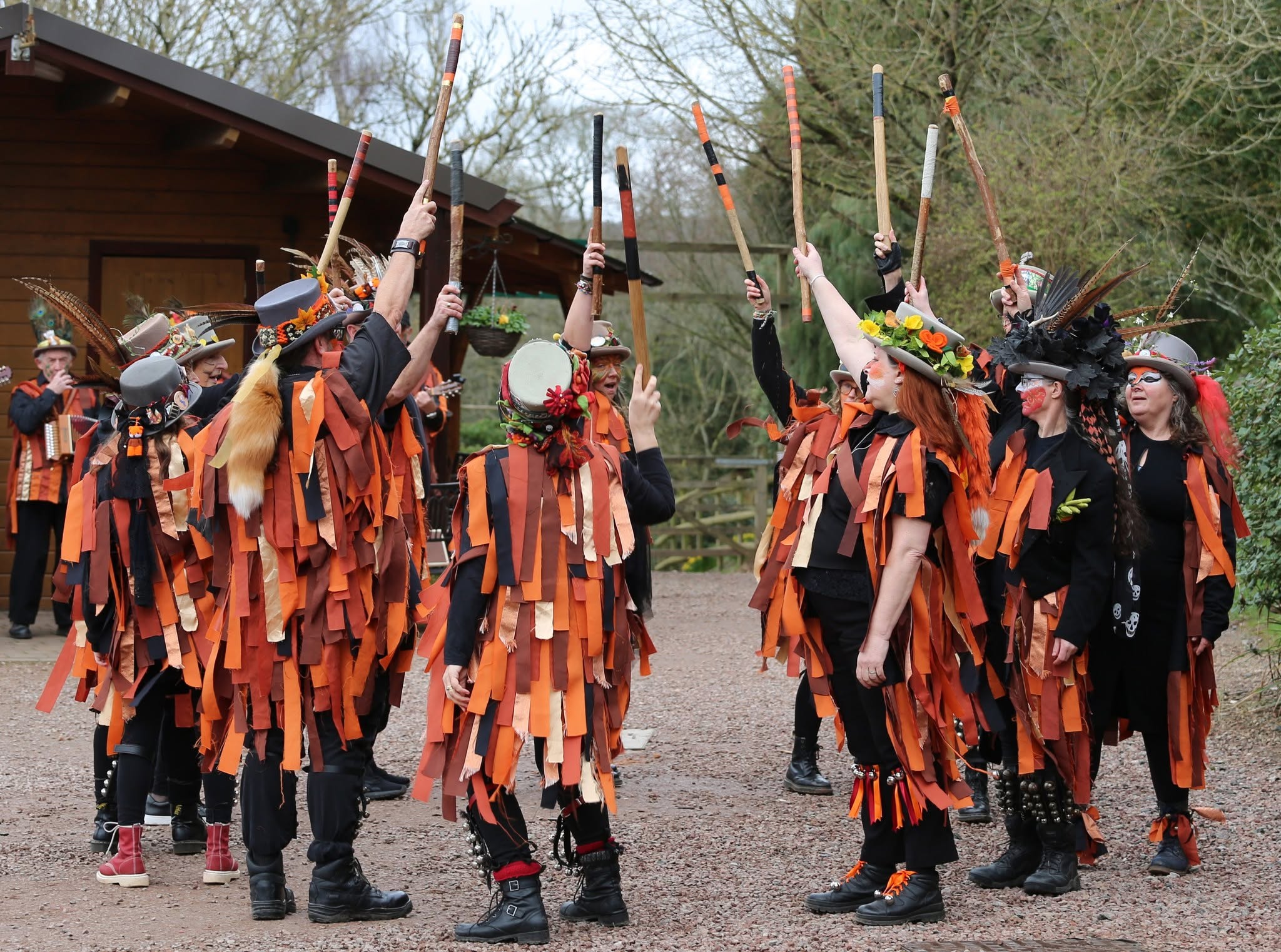 a group of Morris dancers